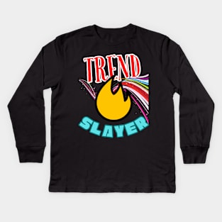 Trend Slayer Kids Long Sleeve T-Shirt